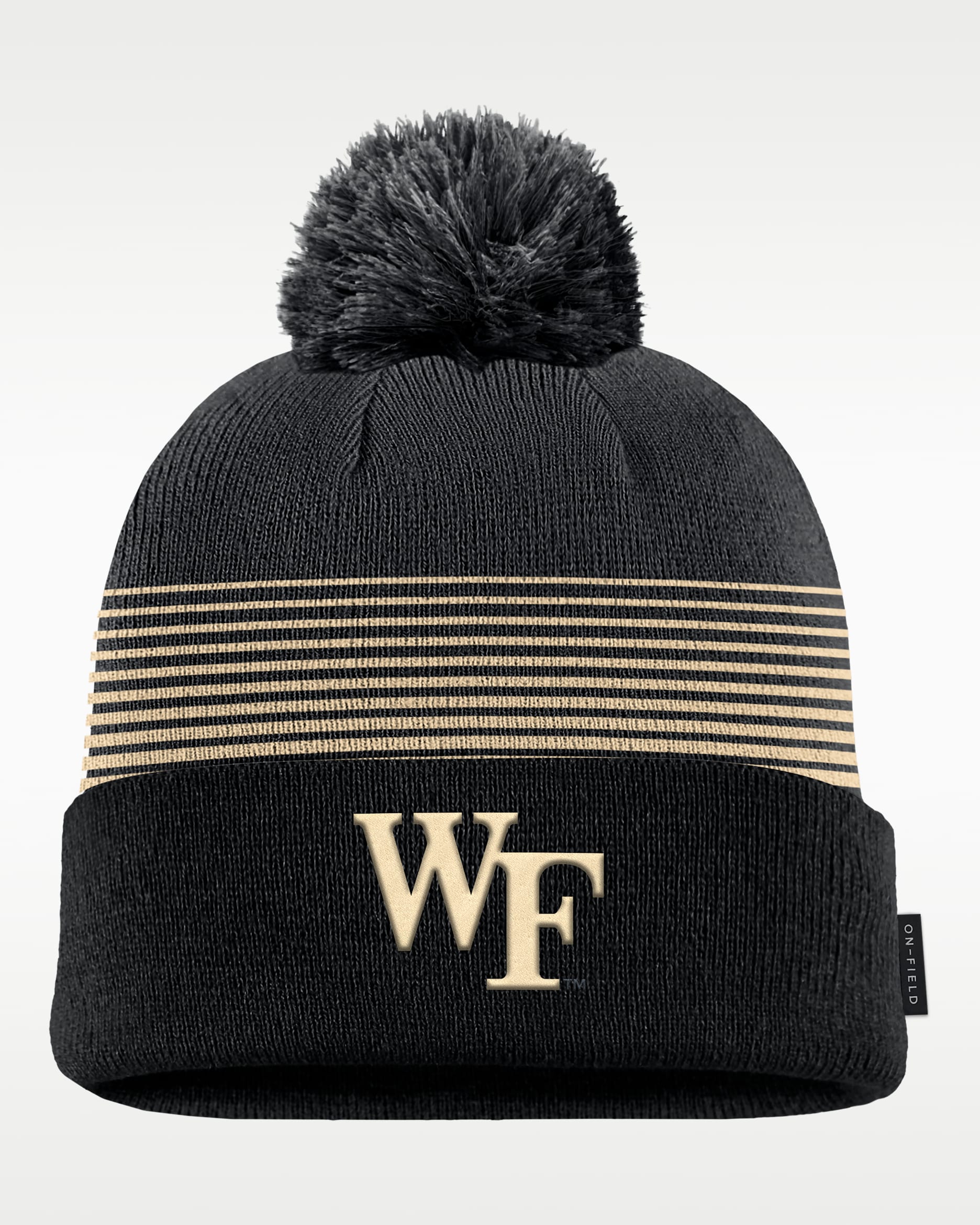 Wake Forest Sideline Peak Men's Nike College Cuffed Pom Beanie